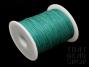 1mm Seagreen Waxed Cotton Cord Roll - 100 Yards